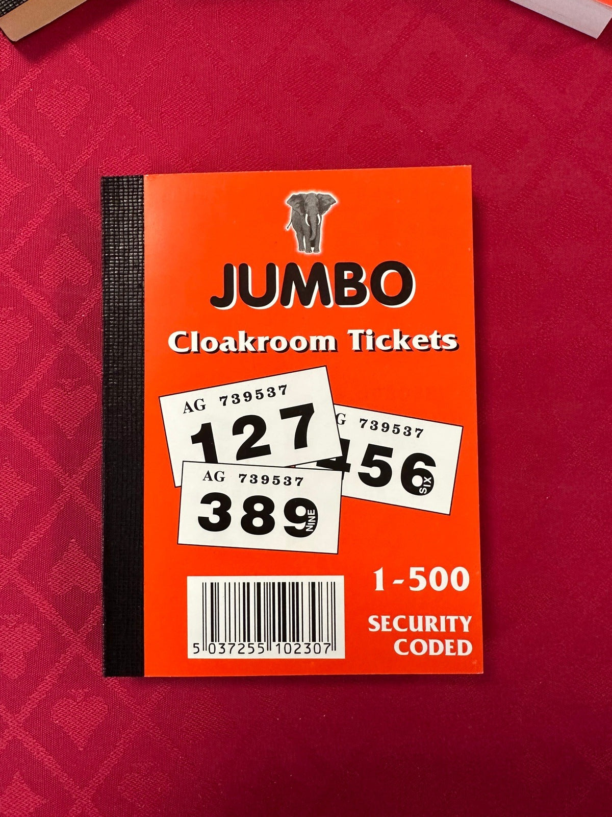 Raffle/Cloakroom Tickets